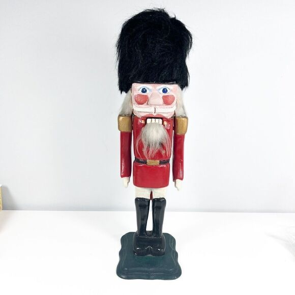 Vintage Hand Painter 17” Nutcracker Soldier - Picture 1 of 9